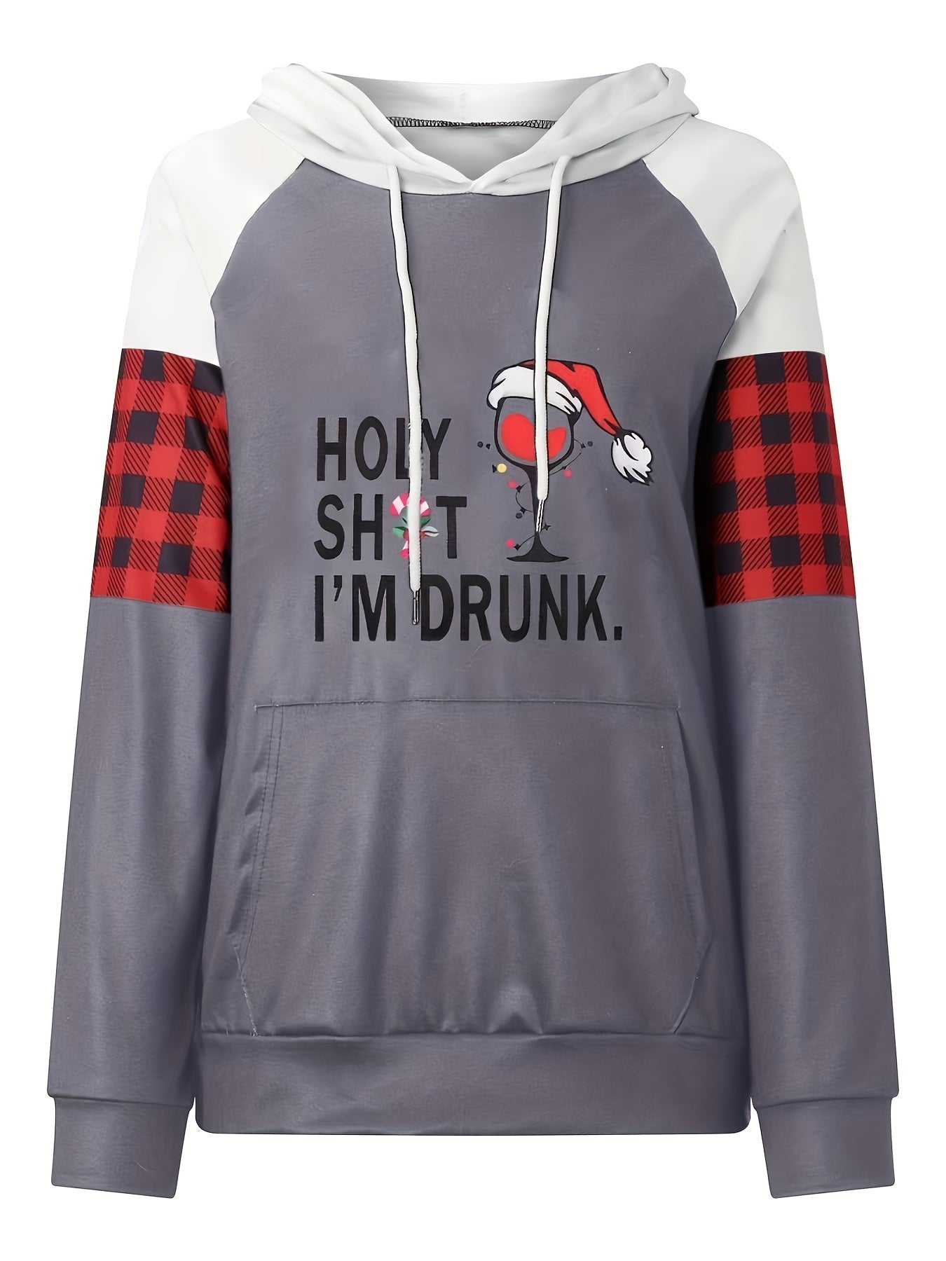 Block Kangaroo Pocket Hoodie Casual Long Sleeve Drawstring Hoodies Sweatshirt