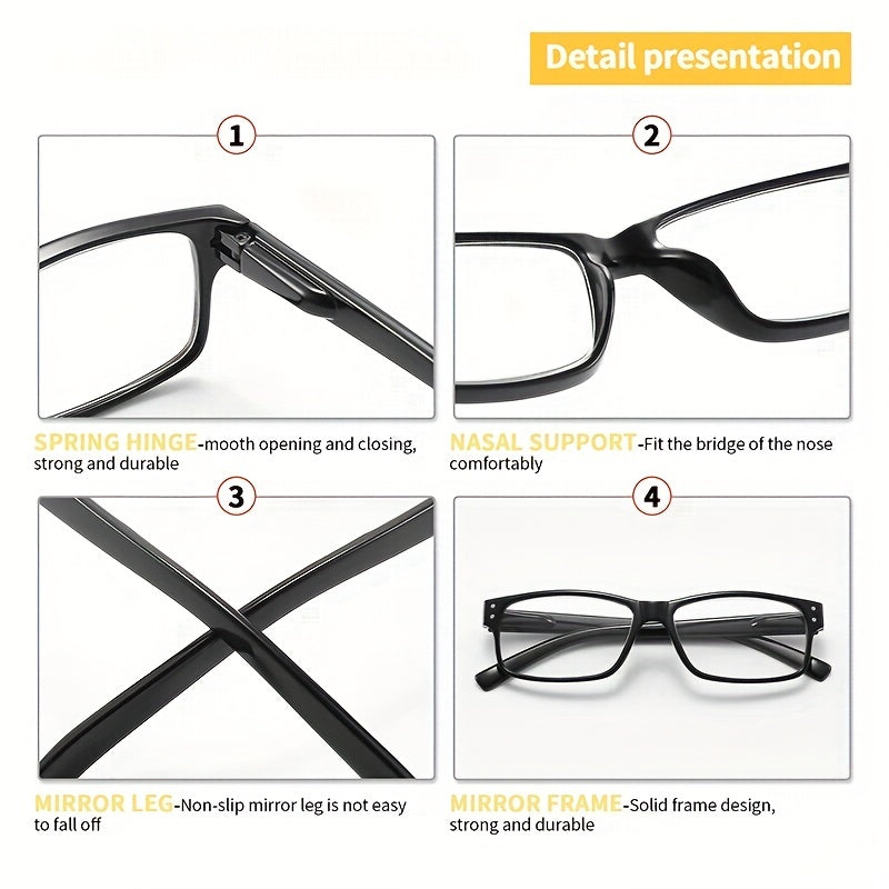 Men's Anti Light Reading Glasses for Business
