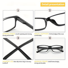 Men's Anti Light Reading Glasses for Business