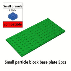 5 Pack Small Particle Building Blocks 8x16 Hole Classic Bricks DIY Set