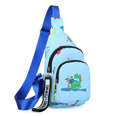 Dinosaur Pattern Kids Chest Bag Coin Purse Crossbody Bag