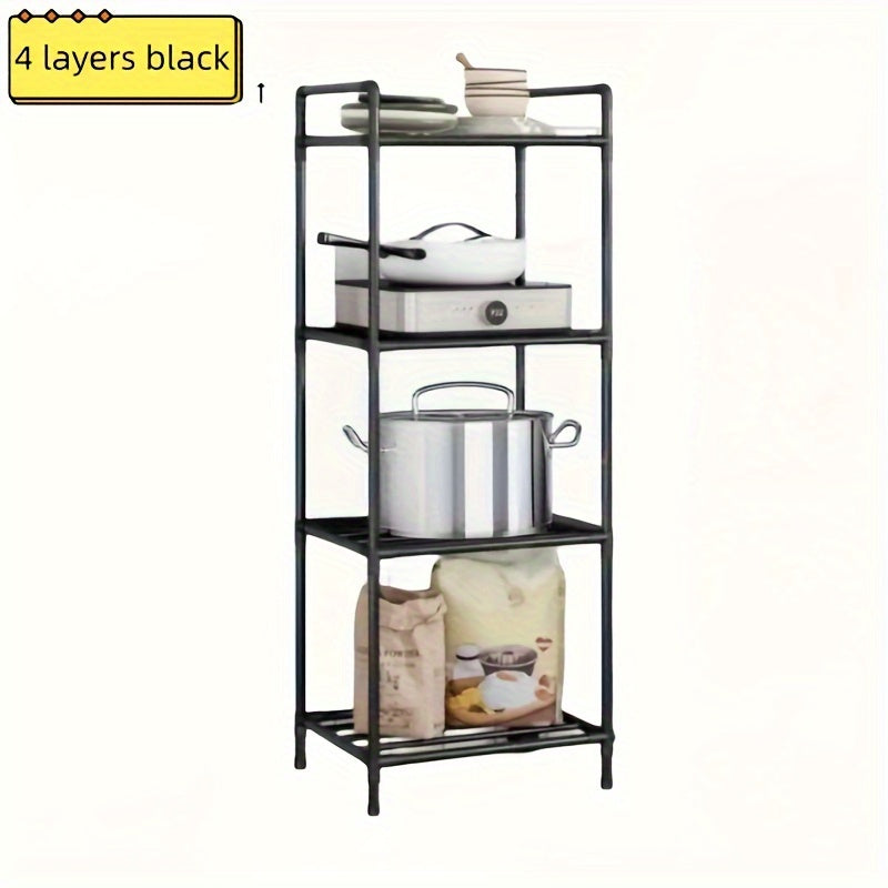 Metal Microwave Storage Shelf for Kitchen, Durable Organizer