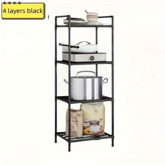 Metal Microwave Storage Shelf for Kitchen, Durable Organizer