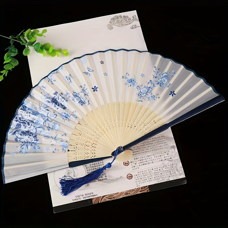 Traditional Style Retro Folding Fan Bamboo Fan Summer Gift For Men