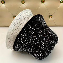 Rhinestone Decor Casual Bucket Hat - Adjustable Fisher