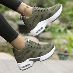 Women's Mesh Breathable Casual Shoes with Invisible Heightening Air Cushion