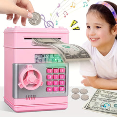 Kids ATM Piggy Bank Money Saving Toy w/ Password Lock