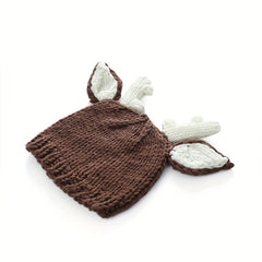 Christmas Deer Coffee Velvet Costume Photography Props Set