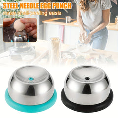 Stainless Steel Egg Needle Manual Boiled Egg Punch Device