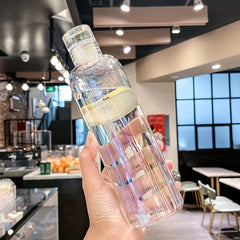 500ml Leakproof Water Bottle with Time Mark