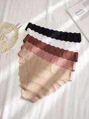 5pcs Seamless Solid Bikini Panties for Women