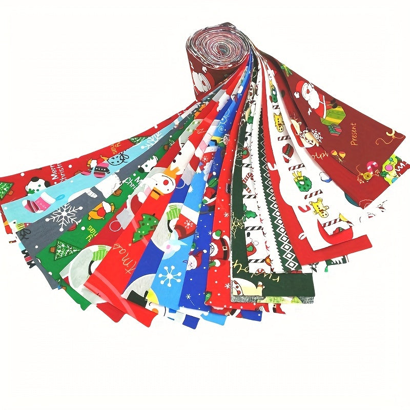 Christmas Patterns DIY Cloth Strips Set - Sewing Supplies
