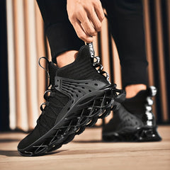 Men's Blade Sneakers Knitted Breathable Shock Absorb