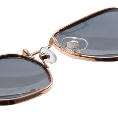 Multicolor Men's Metal Polarized Sunglasses with Zipper Case