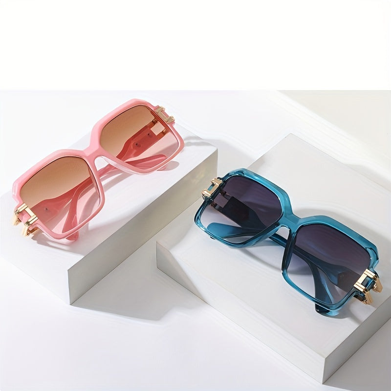 Men's Vintage Rectangle Sunglasses UV Protection Sun Glasses
