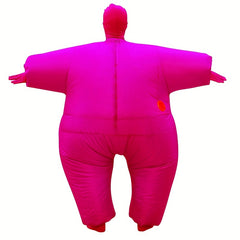 Halloween Salmon Masked Puff Inflatable Suit Masquerade Costume