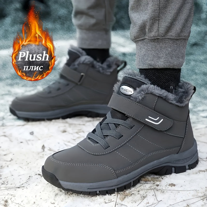 Women's Non Slip Fur Lined Snow Boots Thermal Winter Hiking Shoes