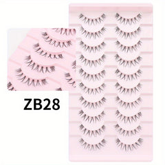 Segmented Fox Series False Eyelashes Natural Style Easy Wearing