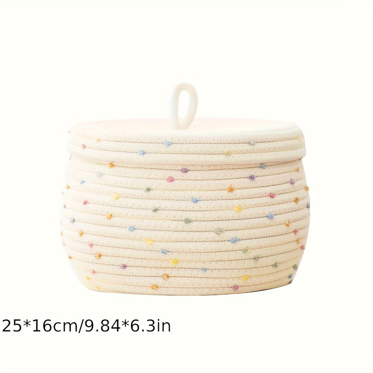 Rope Woven Storage Basket for Key Jewelry Cosmetics Practical Storage Box