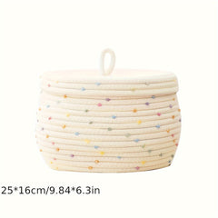 Rope Woven Storage Basket for Key Jewelry Cosmetics Practical Storage Box