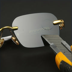 Men's Rimless Sunglasses UV Protection Decorative Sunglasses