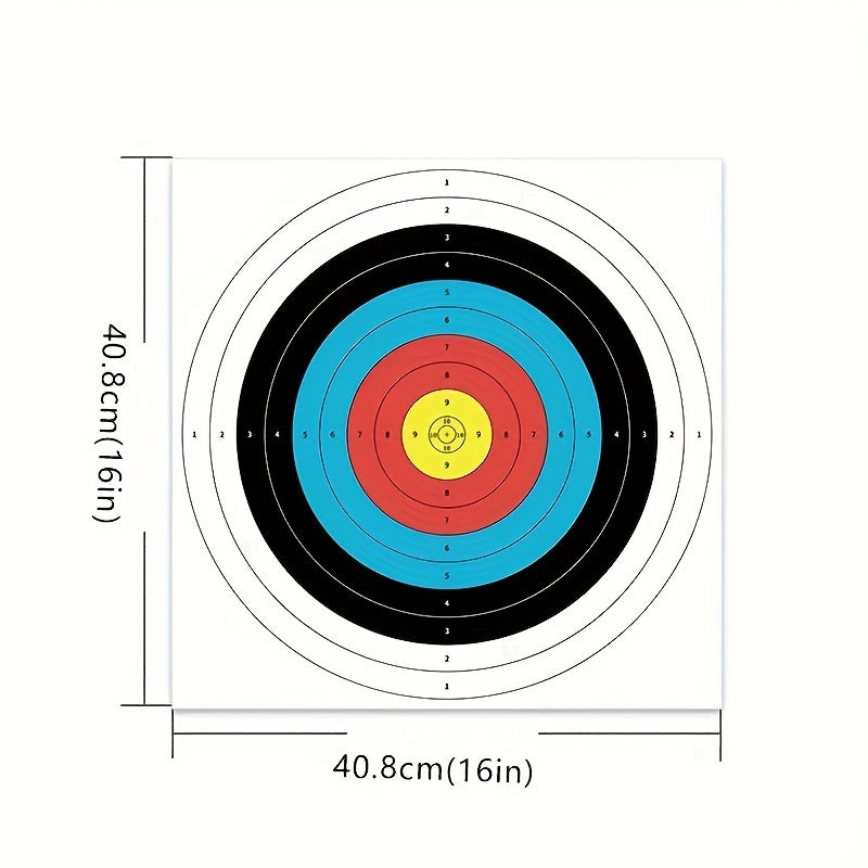 10pcs Archery Targets Standard Rings for Accurate Shooting Practice