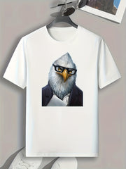 Eagle Print Men's Graphic T shirt Casual Comfy Tees for Summer