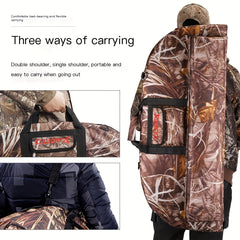 3 inch Canvas Bow Bag - Archery Equipment Storage, Dual Shoulder & Handheld