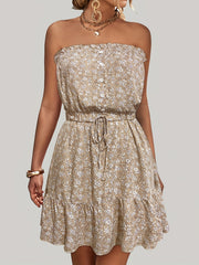 Floral Off Shoulder Summer Dress Sexy Sleeveless