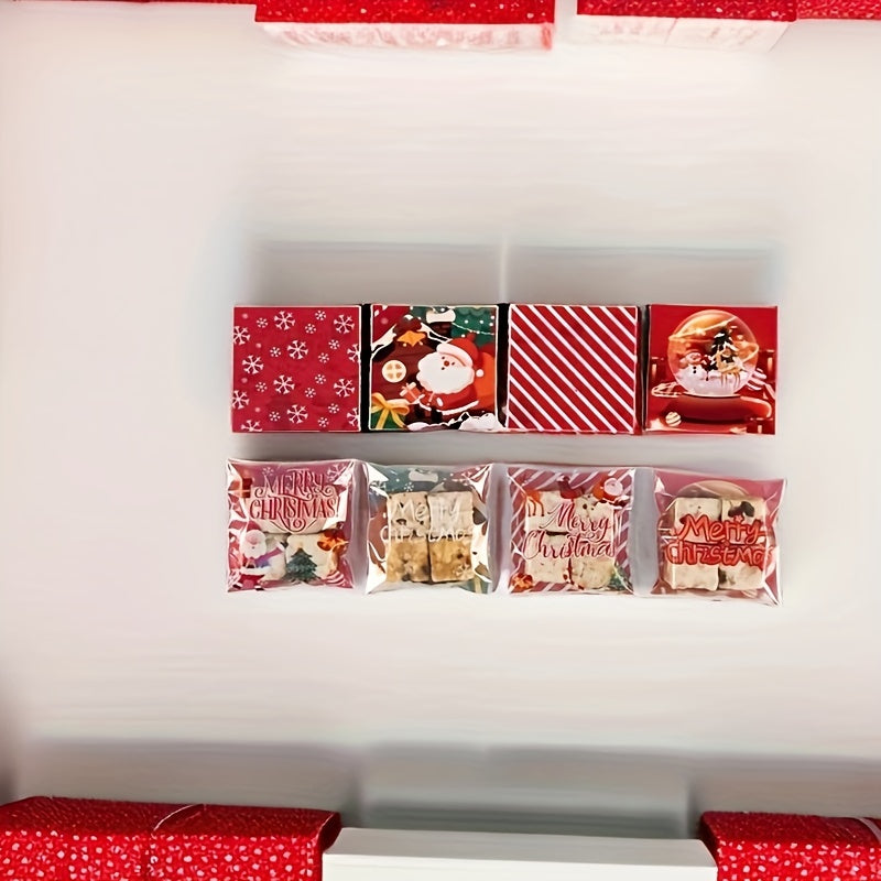 100pcs Christmas Goodie Bag Small Business Supplies