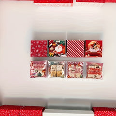 100pcs Christmas Goodie Bag Small Business Supplies