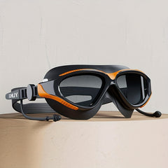 Adult Swimming Goggles Waterproof Anti-fog Large Frame Glasses