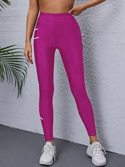 Solid High Waist Yoga Leggings for Women