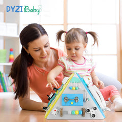 DYZI Busy Board Pyramid Cube Toddlers Educational Toys