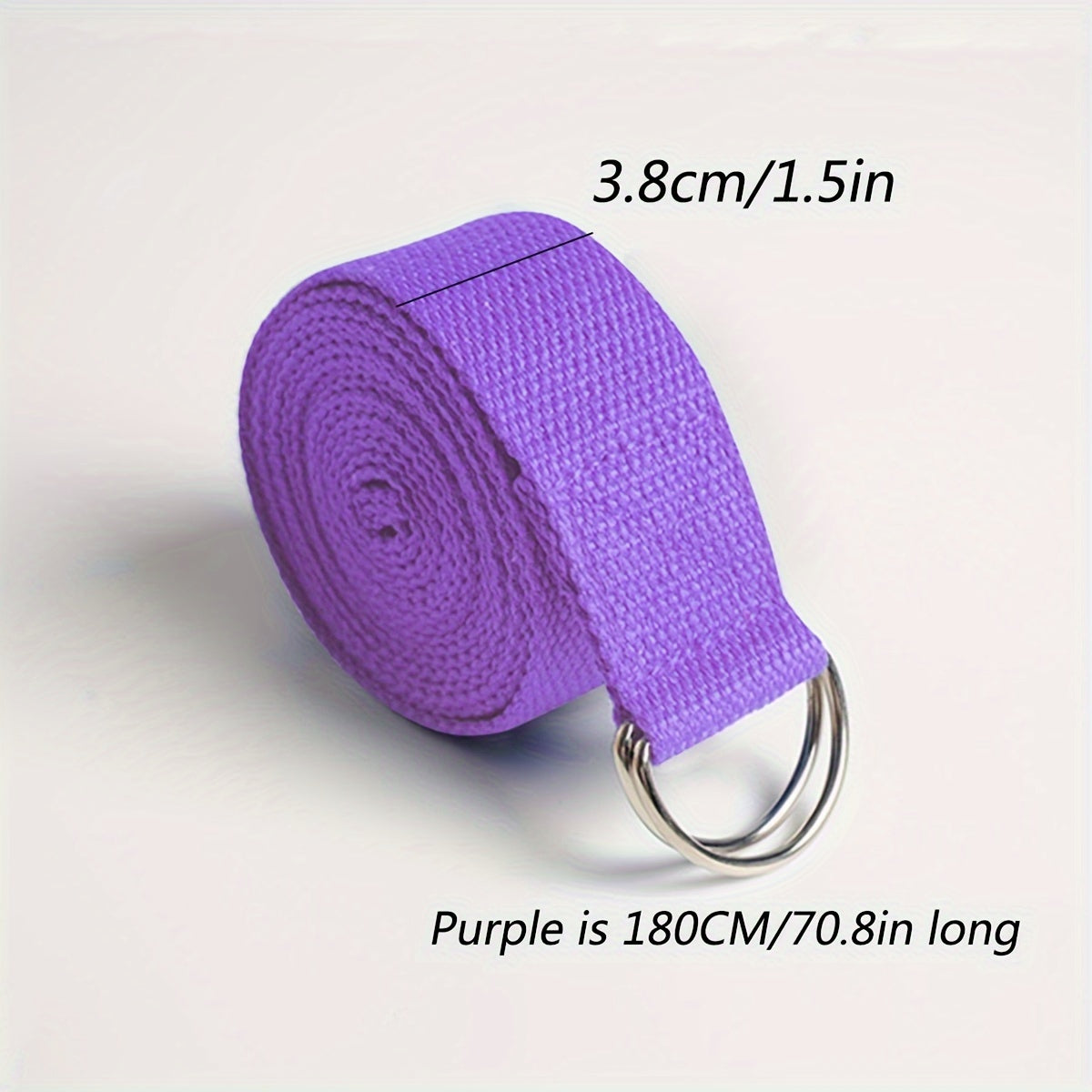 Yoga Stretching Strap With D Rings - Fitness Sports Resistance Rope