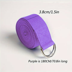 Yoga Stretching Strap With D Rings - Fitness Sports Resistance Rope