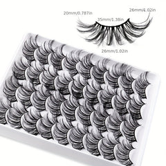 18 Pairs Faux Mink Thick Eyelashes for Simulated Grafting