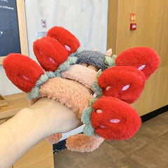 Strawberry Face Wash Hair Band Plush Head Band