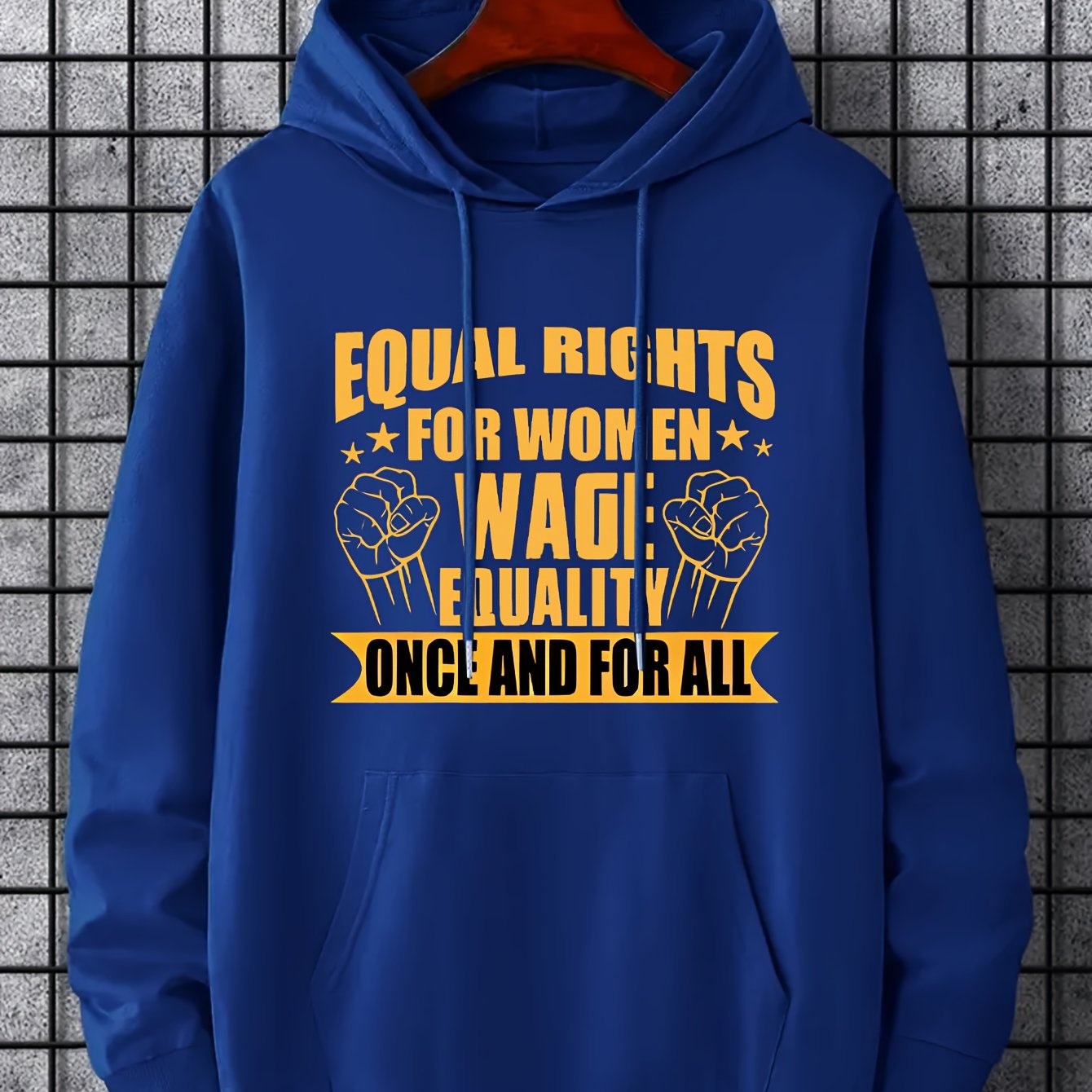 Equal Rights Letter Print Hoodie Men's Sweatshirt
