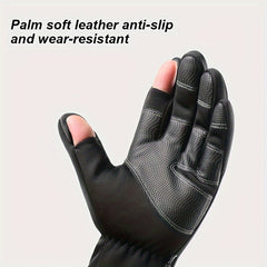 Men's Winter Cycling Gloves Waterproof Touch Screen Warm Sports Fishing