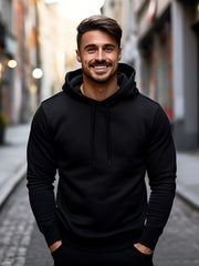 Men's Casual Hoodie Drawstring Pullover Sweatshirt
