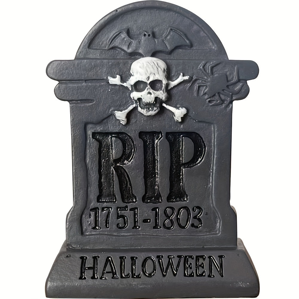 Mini Halloween Resin Tombstone Decoration