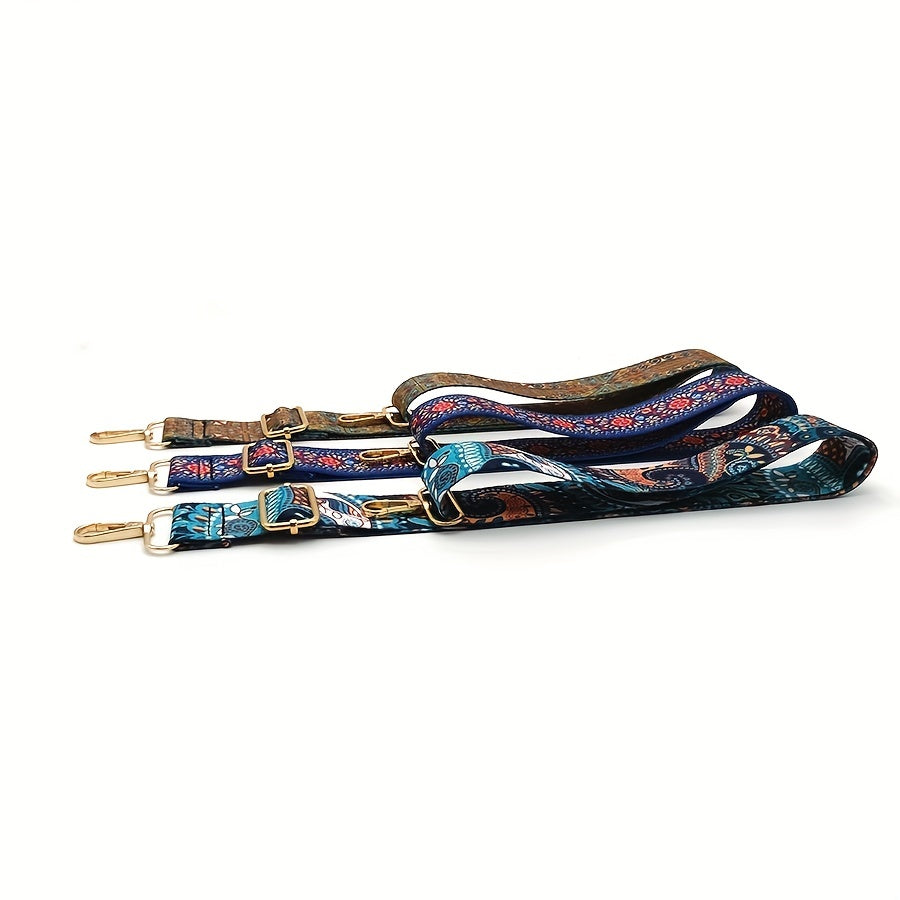 Vintage Pattern Wide Strap Lightweight Adjustable Durable Travel Accessories