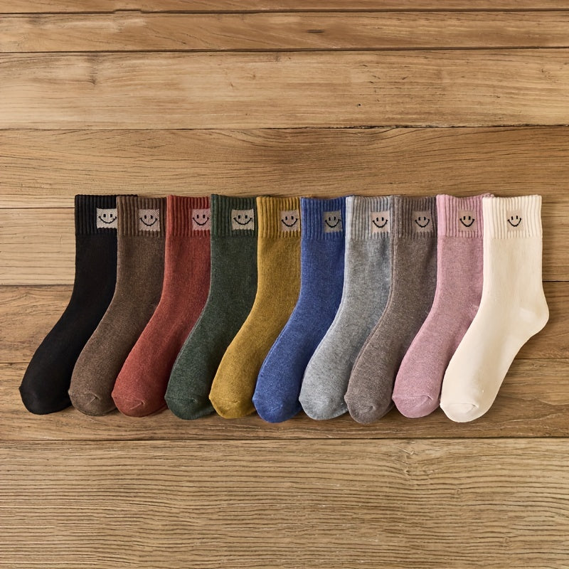 Smiling Face Socks Ankle Novelty Funny Socks For Womens Socks