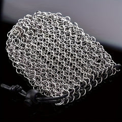 Stainless Steel Chain Dice Storage Bag - Durable Container for Any Occasion
