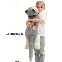 Big Husky Plush Soft Hugging Pillow Large Dog Stuffed Animals Toy Puppy Doll