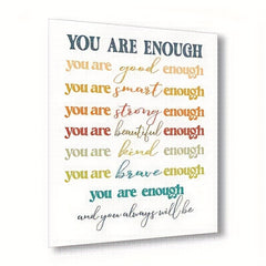 You Are Enough Retro Positive Prints Motivational Posters