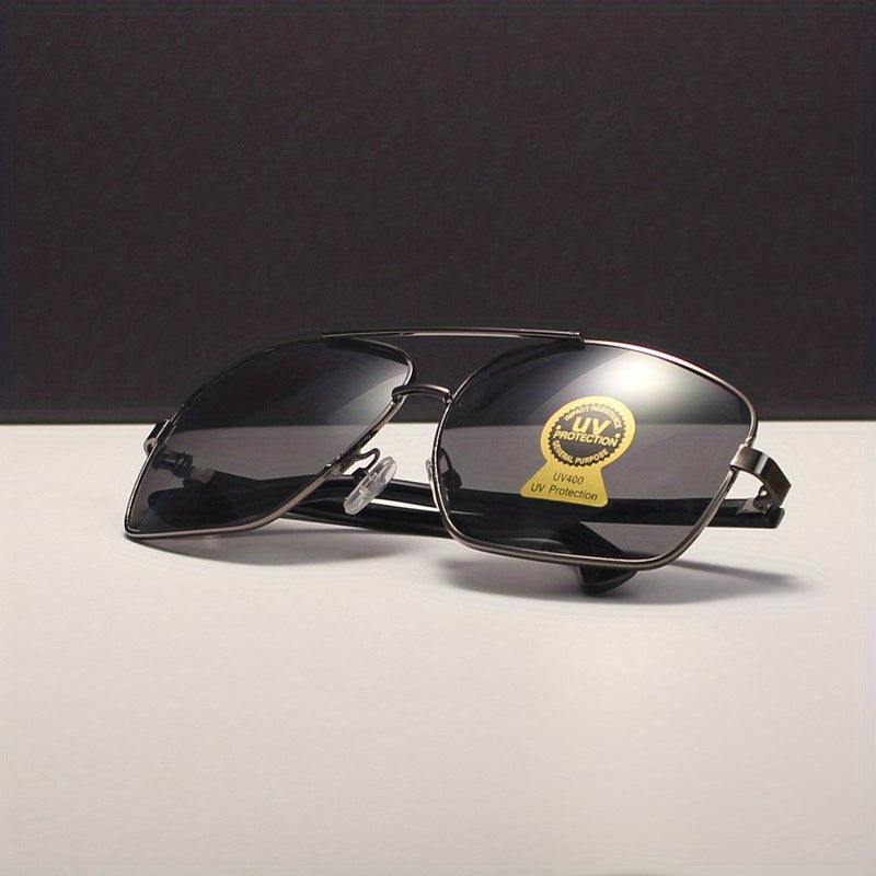 Metal Frame Gradient Aviator Sunglasses UV400