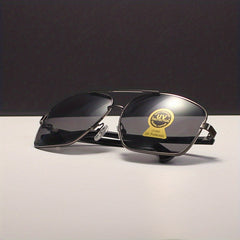 Metal Frame Gradient Aviator Sunglasses UV400