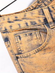 Slim Fit Ripped Jeans Men's Casual Street Style Vintage Denim Pants